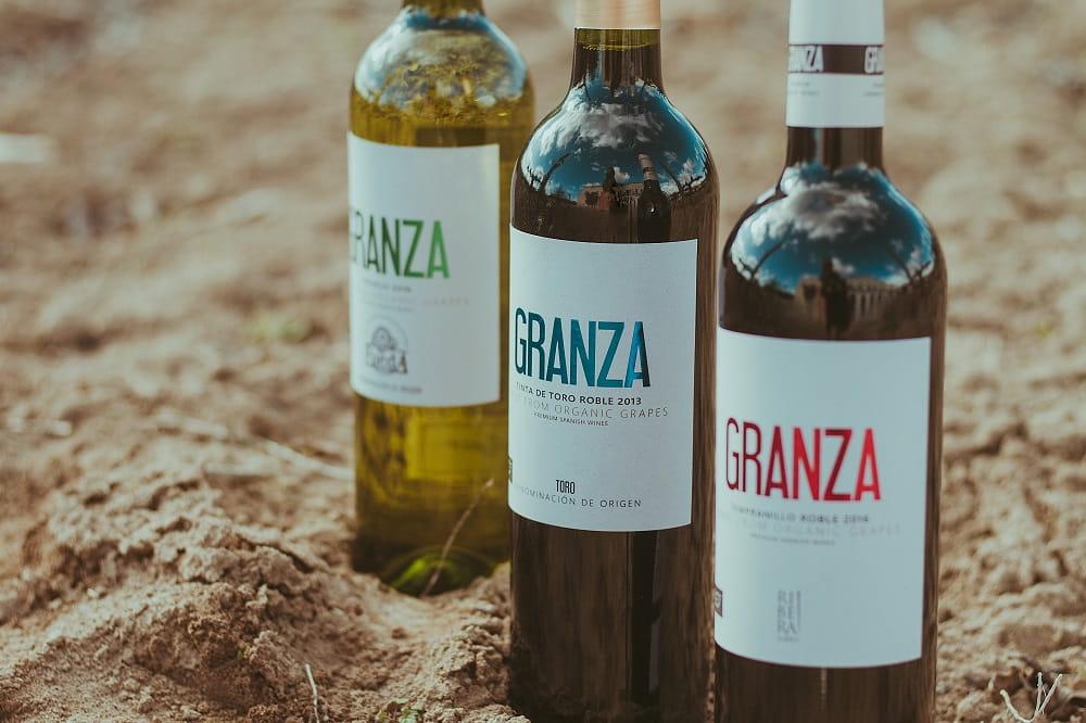 Granza organic wine uses grape residue for its labels