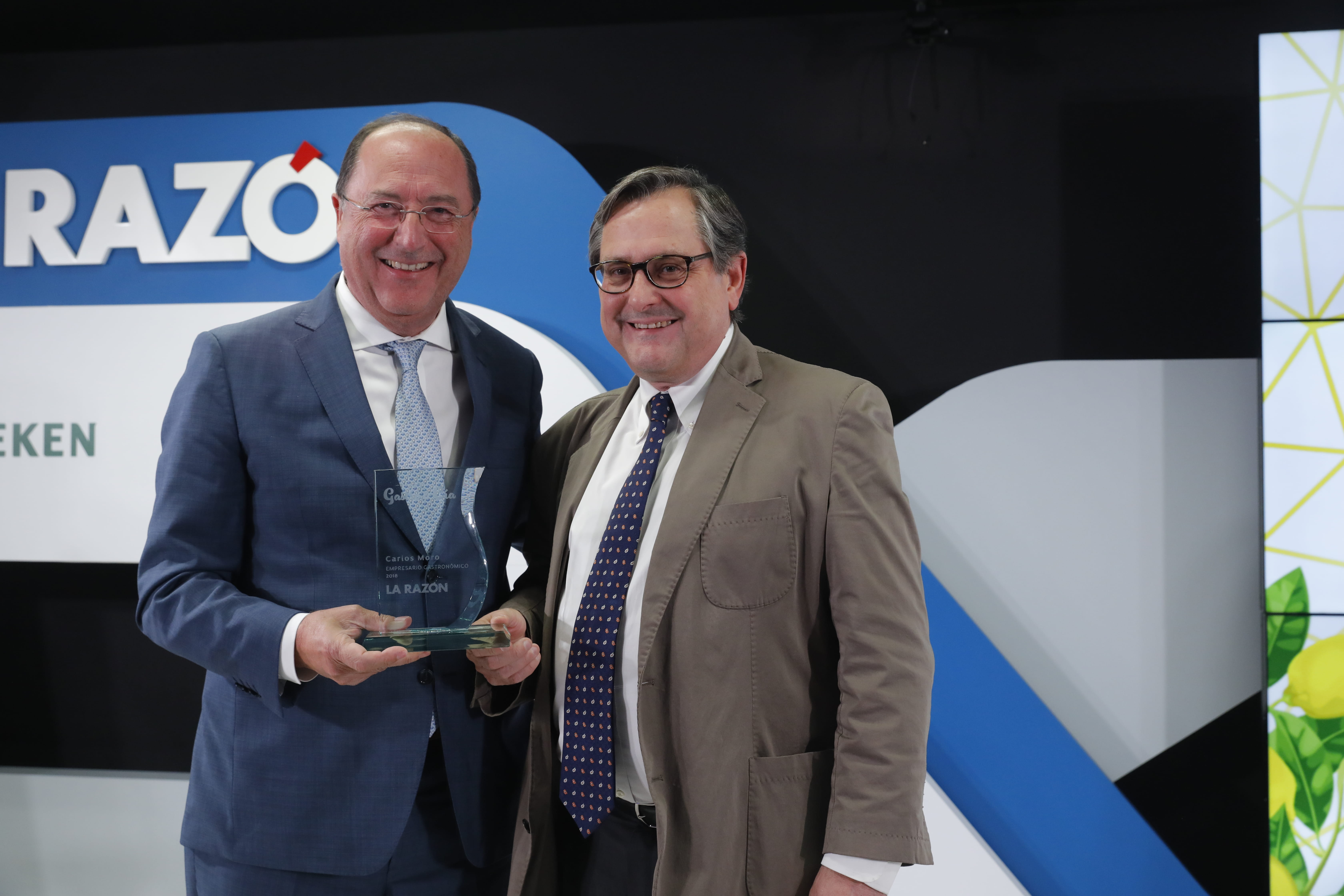Carlos Moro receives La Razón’s Gastronomic Businessman of the Year award