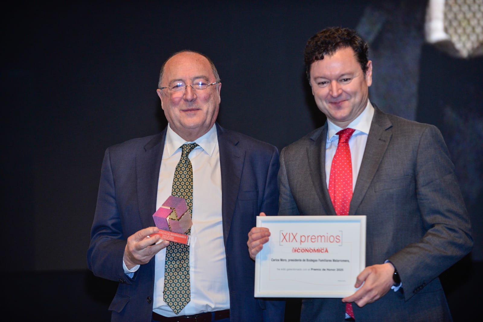 Carlos Moro recibe el Premio de Honor de Castilla y León Económica