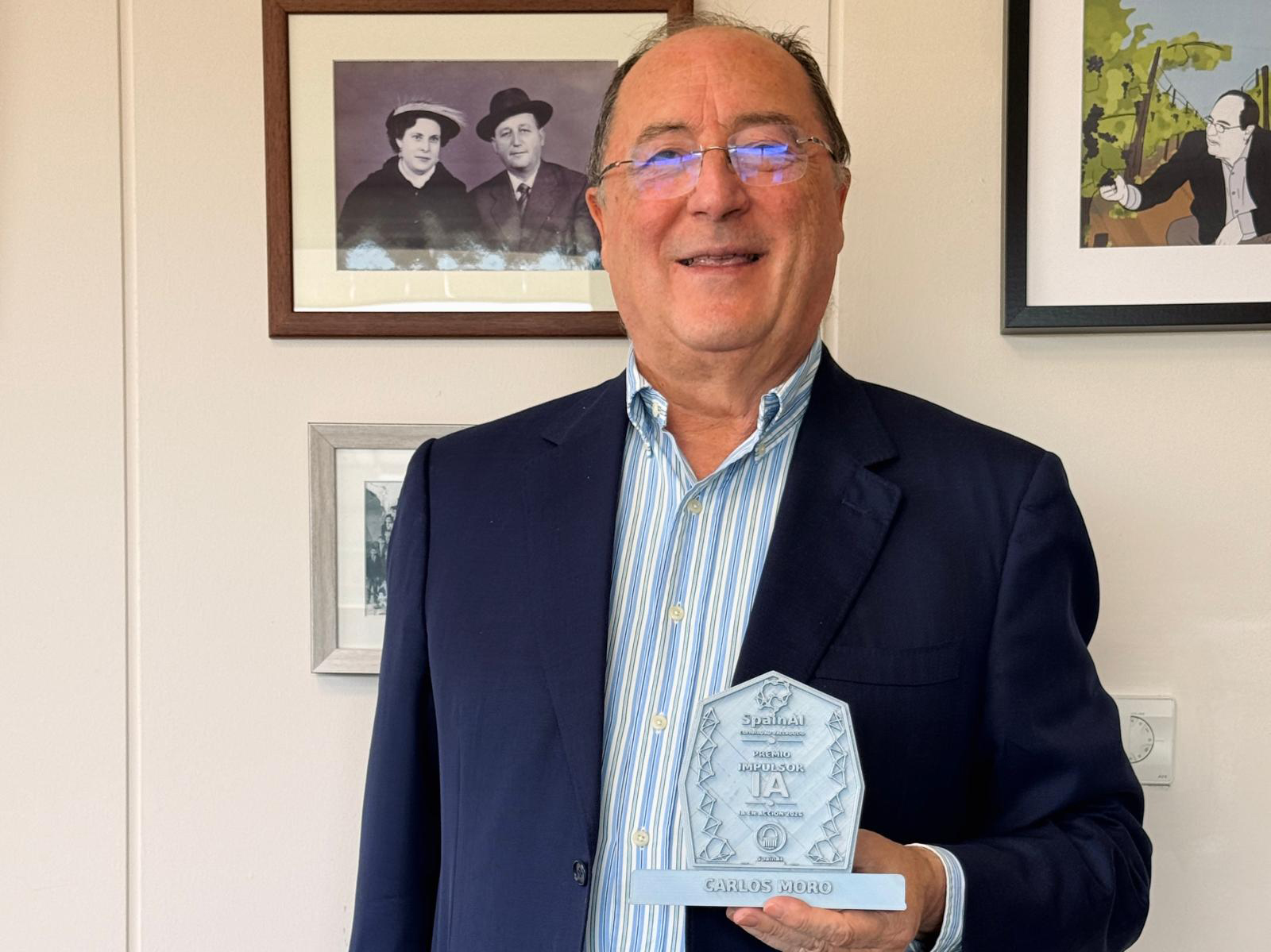 Carlos Moro, Premio Impulsor de SpainAI por su trayectoria y apuesta por la Inteligencia Artificial